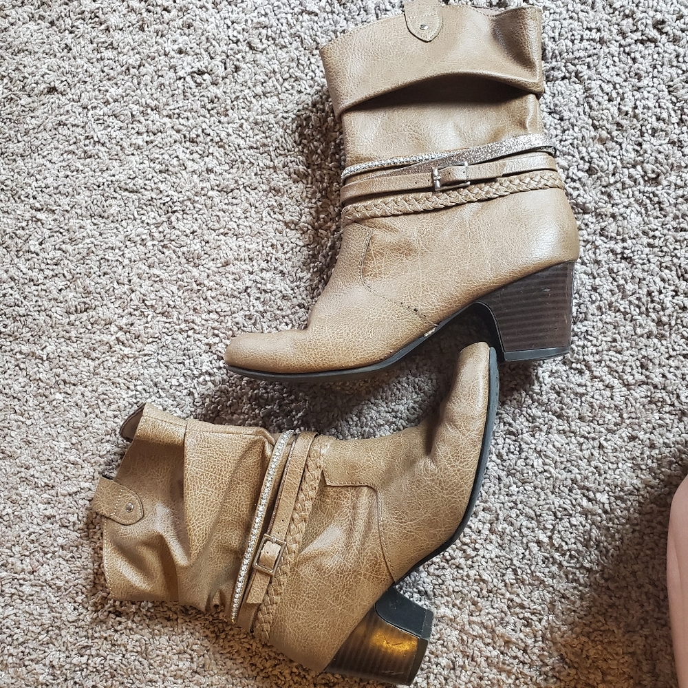 Brown booties